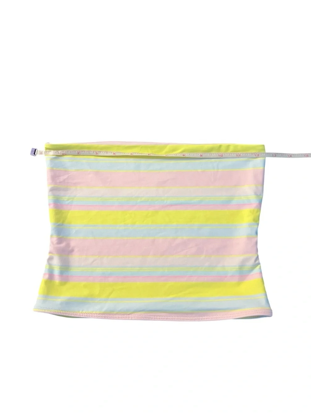 Frankie's Bikinis Pastel Pink Bandeau Swim Top Size XS